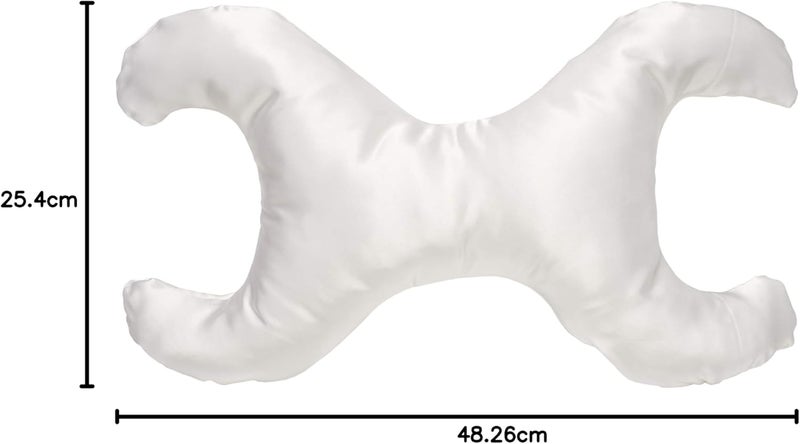 Save My Face La Petite White Satin Pillow for Anti-Wrinkle Support - Image 2